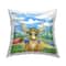Stupell Industries Camping Gear Deer Nature Pitched Tent Throw Pillow, 18" x 18"